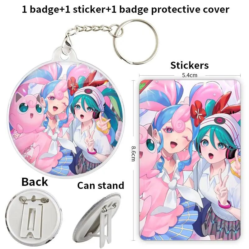 Fairy Miku Anime Character Game Soft Button Badge Brooch anchor Peripherals Pin Peripheral Jewelry Accessories Gift For Friend