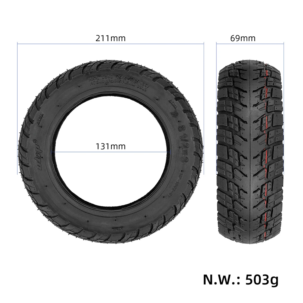 

Off-road Tyre Tire 150g/500g/650g For VSETT 8 Inner Tube Replacement Rubber Wearproof 8.5*3.8 1/2*3 Accessories