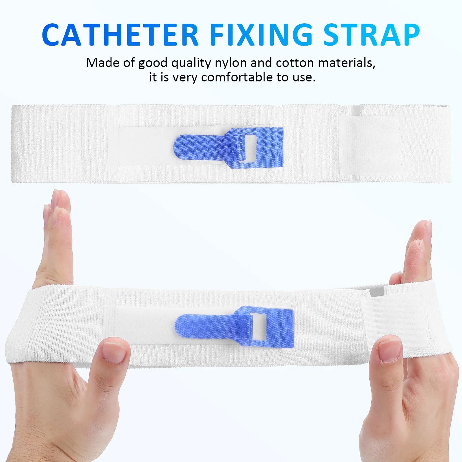 3 Pcs Urine Bag Leggings Catheter Fixing Band Adjustable Universal Holder Strap Urinary Belt Cotton Fixation