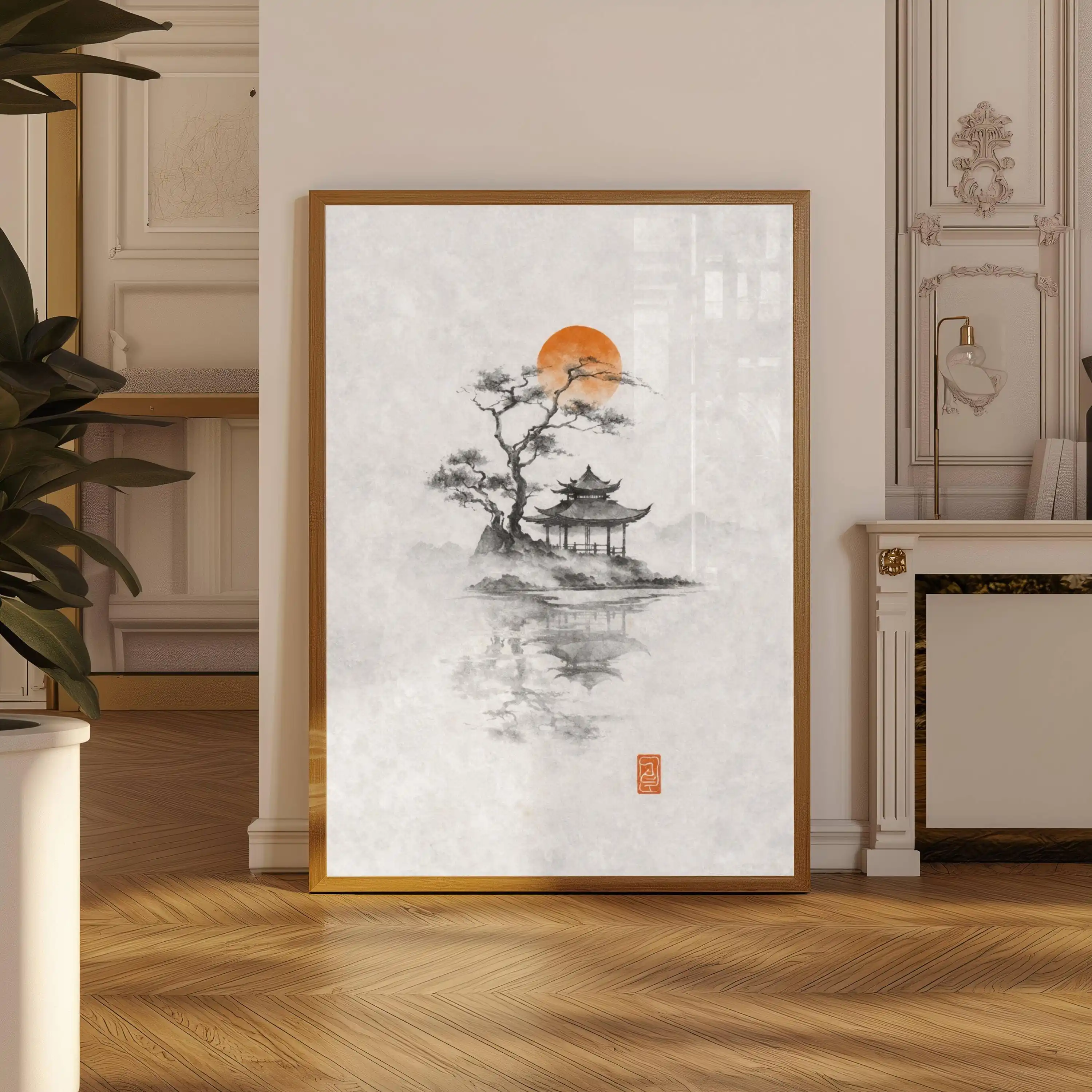 Póster de Árbol de Tinta Japon - Japanese Zen Lifestyle reseña y precio
