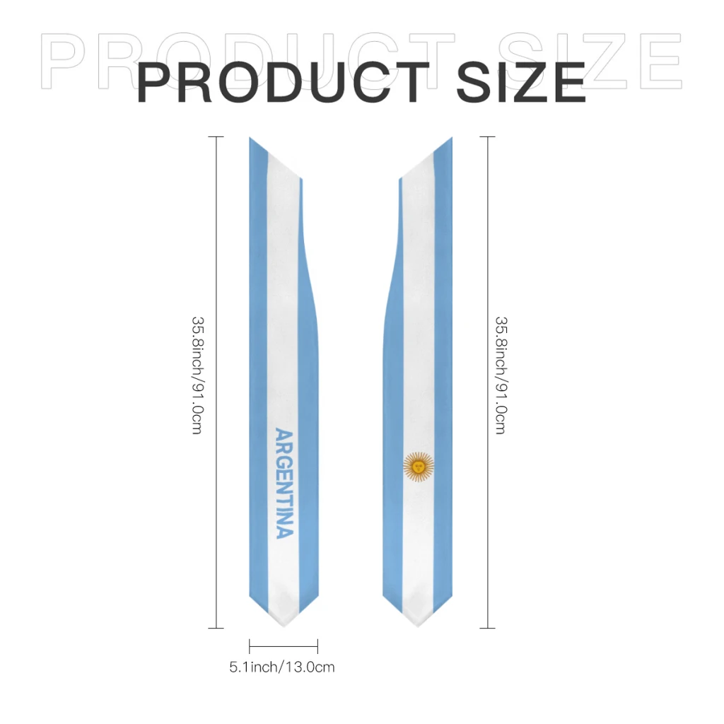 Еще больше дизайнов, шаль для выпускного, флаг Аргентины и США, палантин с поясом для учёбы, для студентов из других стран