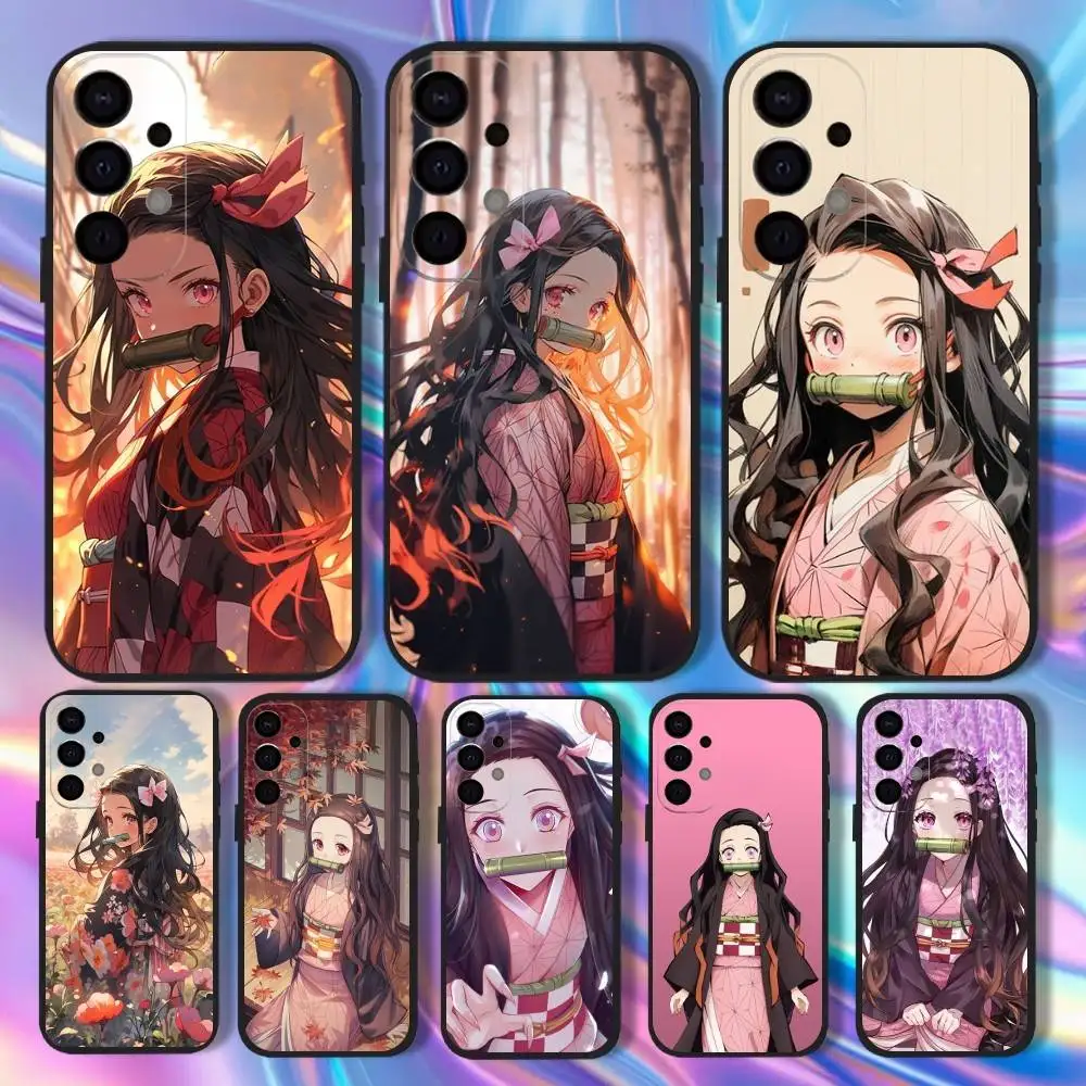 

Demon Slayer Kamado Nezuko Phone Case For Samsung S25,S24,S21,S22,S23,S30,Ultra,S20,Plus,Fe,Lite,5G Black Cover