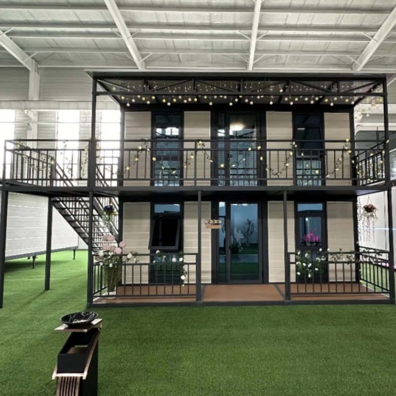 High-quality Double-storey Houses, 20ft/30ft/40ft Portable Extended Container Houses, Custom Prefabricated Houses.