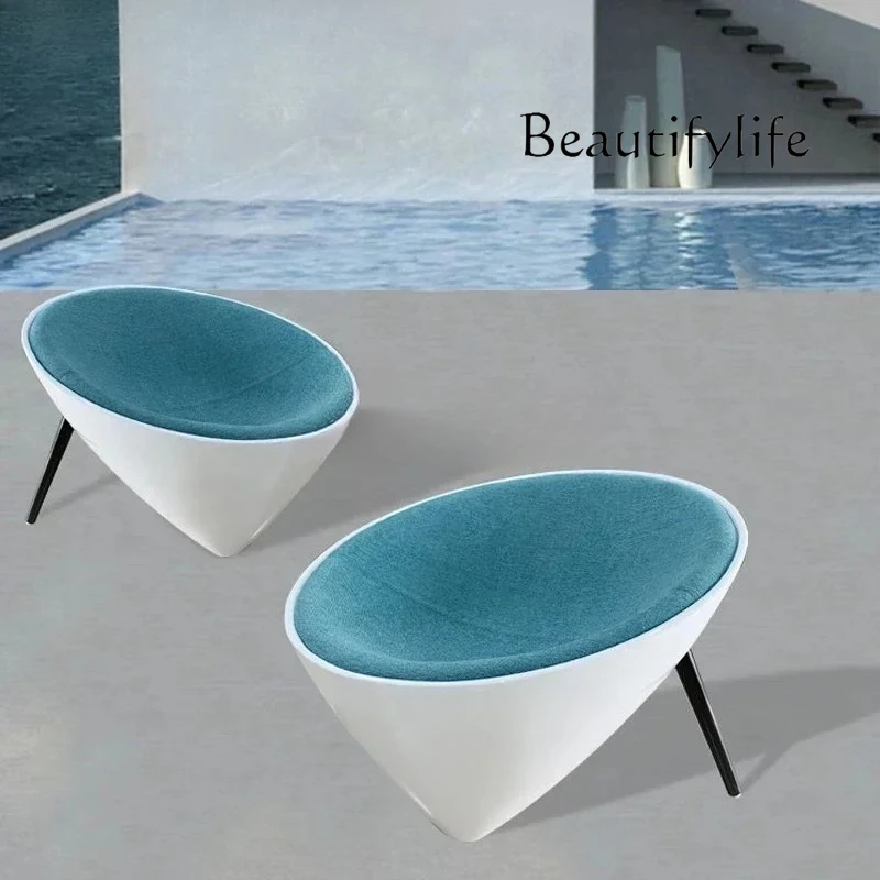 Modern Personalized Creative FRP Art Sculpture Leisure Lazy Chair