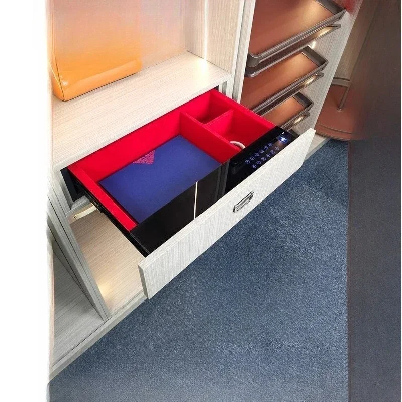 Wardrobe Safe Home Cloakroom Small Hidden Anti-theft Smart Drawer Password Fingerprint Touch Screen Safe