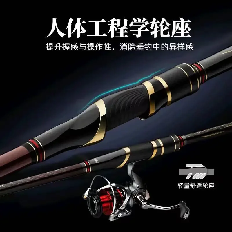 Fuji Guide Rock Rishing Rod 1.0/1.25/1.5# 5.3M UltraLight Carbon Telescopic Fishing Rod Hand Sea Dualuse Blackbird Fishing Rods