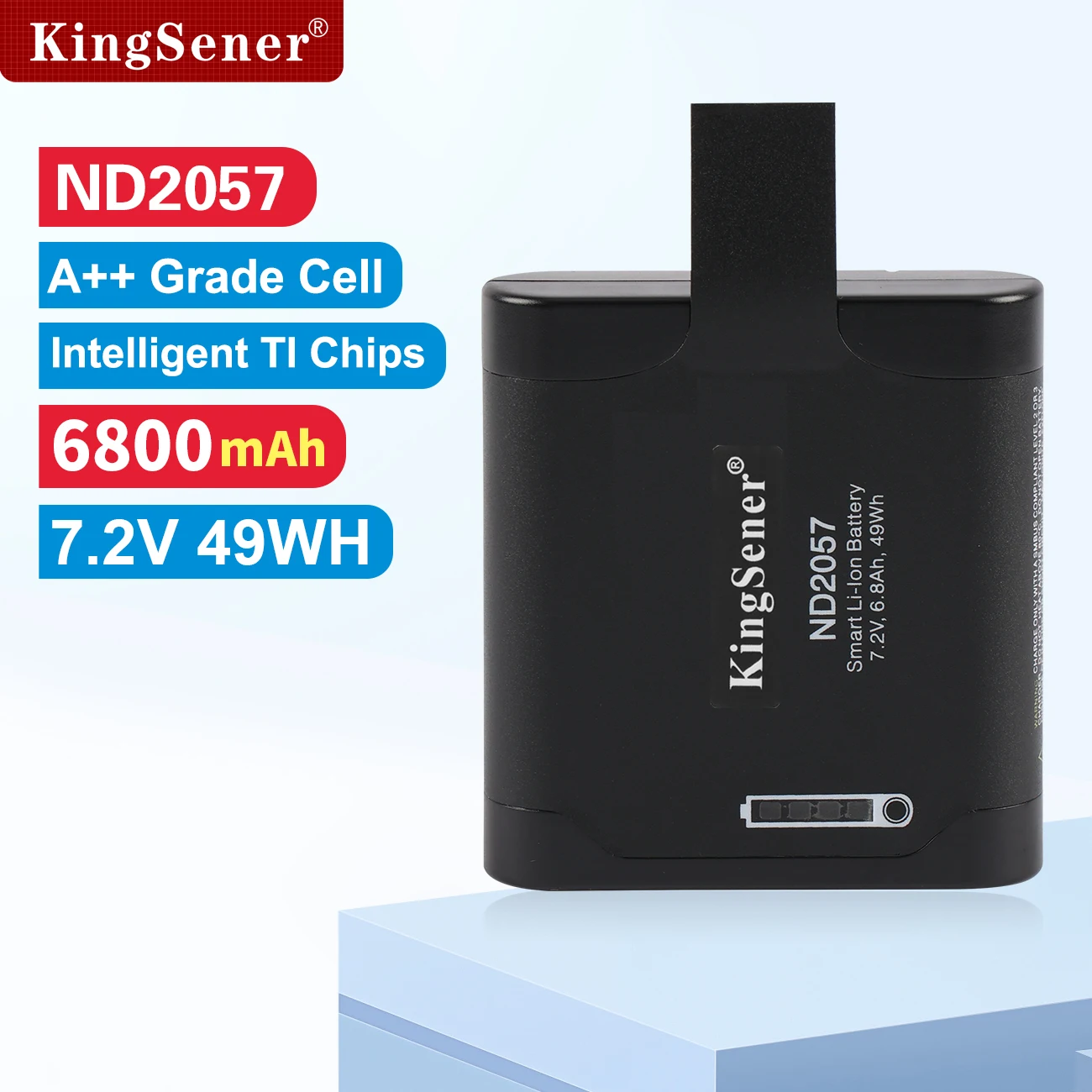 

KingSener ND2057 Replacement Smart Battery For Inspired Energy ND2057HD34 ND2057RC24 ND2057HD29 ND2057QE34 7.2V 6.8Ah 49WH