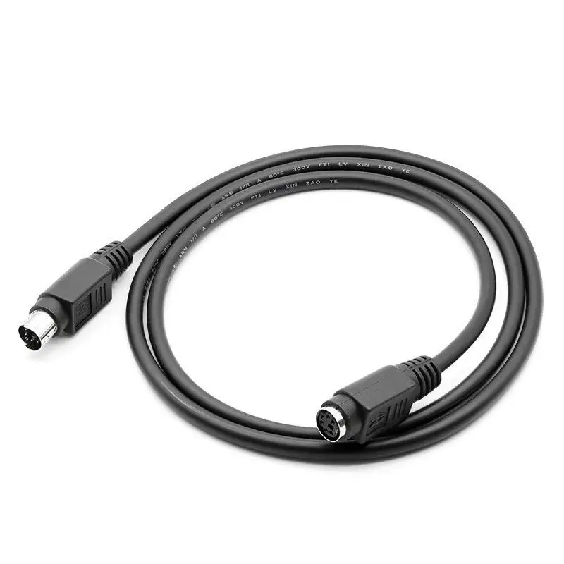 1 Piece Pure Copper Mouse Keyboard Extension Cable Head Round  Male To Male To Female 6 Pin MD6 Pin Extender