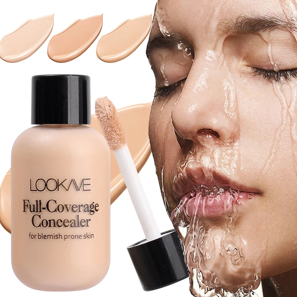 Matte Liquid Concealer Foundation Cream Makeup Waterproof Lasting Full Coverage Acne Spot Scars Dark Circles Face Base Cosmetics