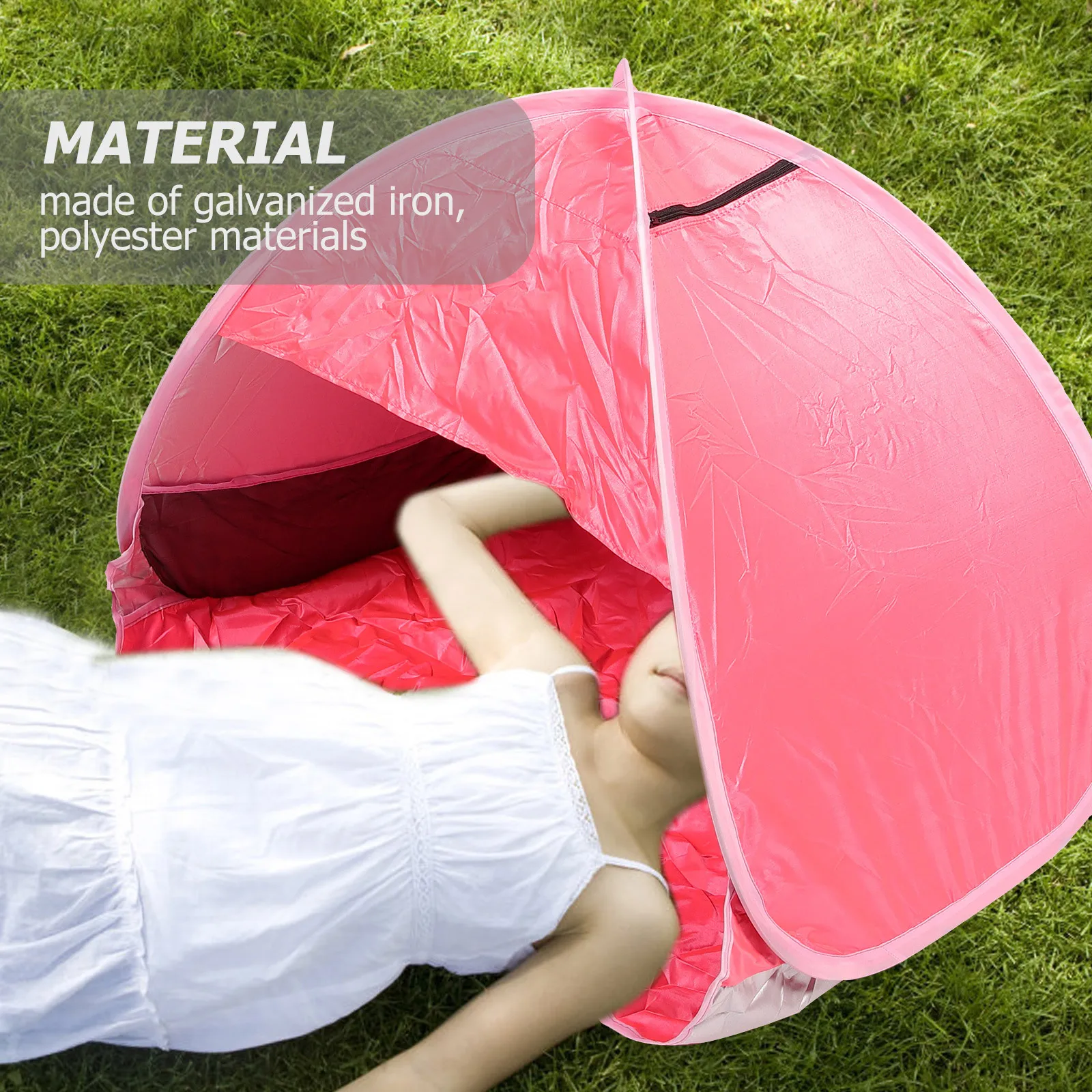 

Open The Quickly Wind Sun Canopy for Beach Awning Shade Shelter Polyester Small