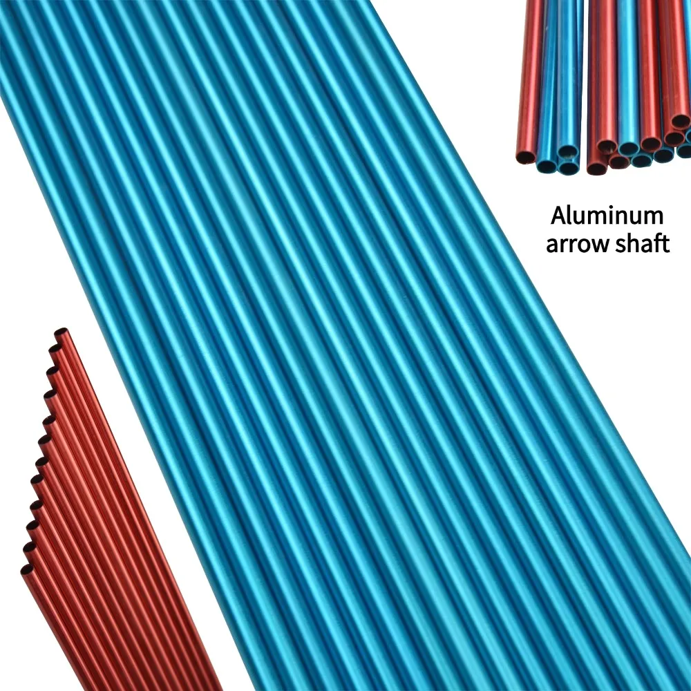 

6/12pcs 30" Aluminum Arrow Shaft SP500 OD7.6mm Archery Aluminum Arrow Recurve Bow Compound Bow Arrow Hunting Shooting Practice