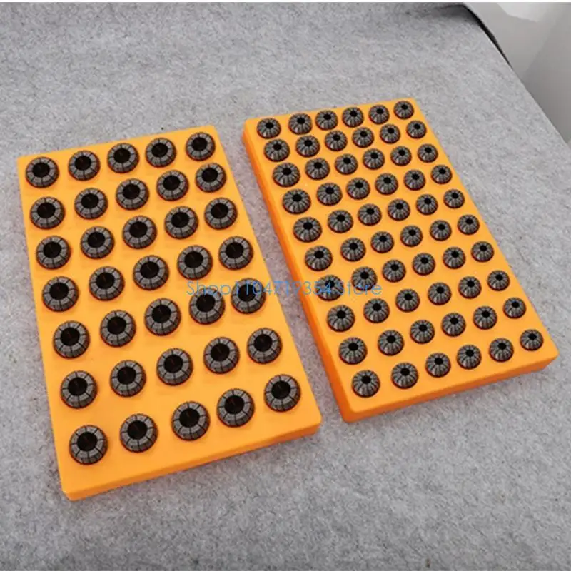 0XLD Router Bit Storage Tray Holder 24mm 60 Holes /33mm 35 Holes /Multi Holes PVC ER25 ER32 C32 Rack
