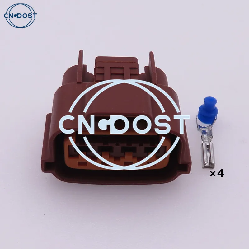 1 Set 4 Pin 6098-0309 6189-7713 Automobile Waterproof Socket Cam Angle Sensor Connector Brown Sealed Plug AC Assembly