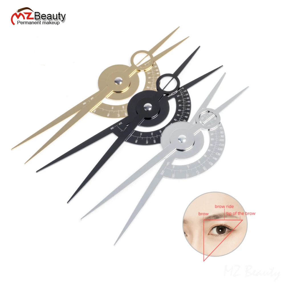 

Microblading Isometric Scale Eyebrow Ruler Golden Ratio Divider Equidistant Mapping Tattoo Positioning Tool Measuring Assist