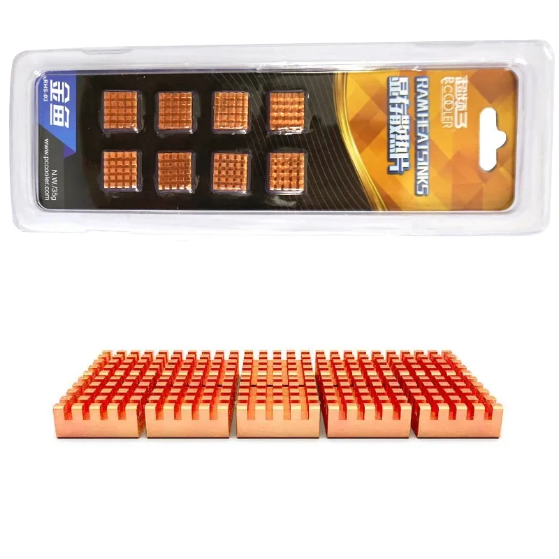 PCCOOLER Goldfish Graphics Card Memory Heat Sink/pure Copper Memory Heat Sink/north-south Bridge Motherboard/with Adhesive