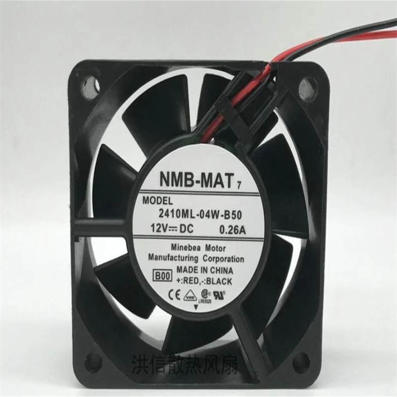 

Wholesale: original NMB 6025 2410ML-04W-B50 DC12V 0.26A 6CM two-wire cooling fan