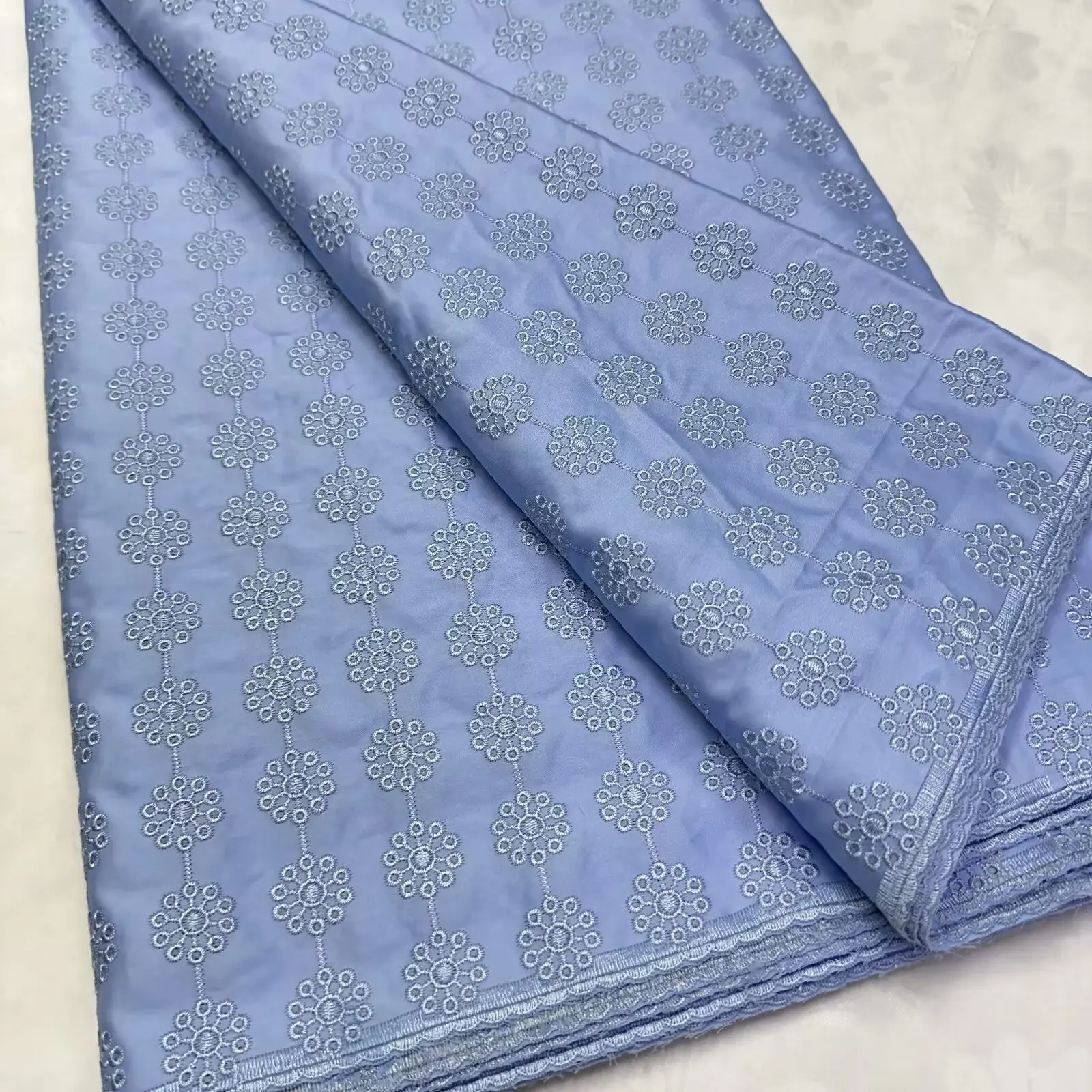 Нигерийская хлопковая польская атласная ткань с вышивкой, высококачественная швейцарская вуаль, кружевной материал для мужчин, стиль Дубая-LY