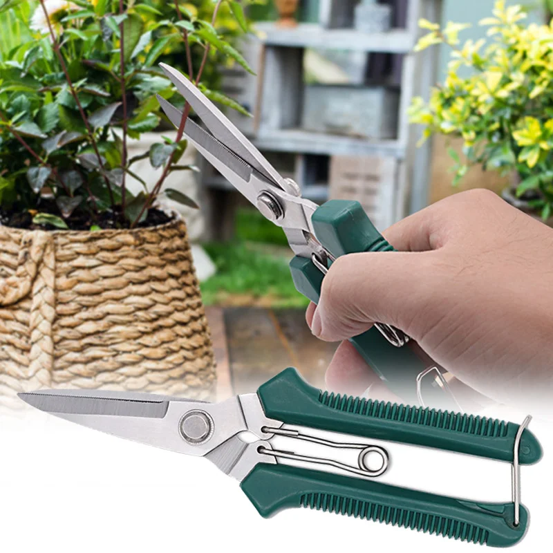 Garden Tools Secateurs Bonsai Shears Metal Gardening Scissor Pruning Tool Hand Cutter Fruit Picking Weed Household Potted