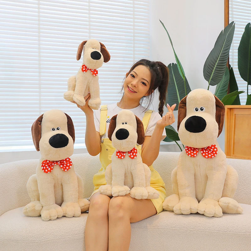 

Kawaii Plush Toy Cute Ugly Adorable Pilot Dog with Blue Hat Stuffed Doll Kids Birthday Gift Soft Winnie Mole Animal Plushie