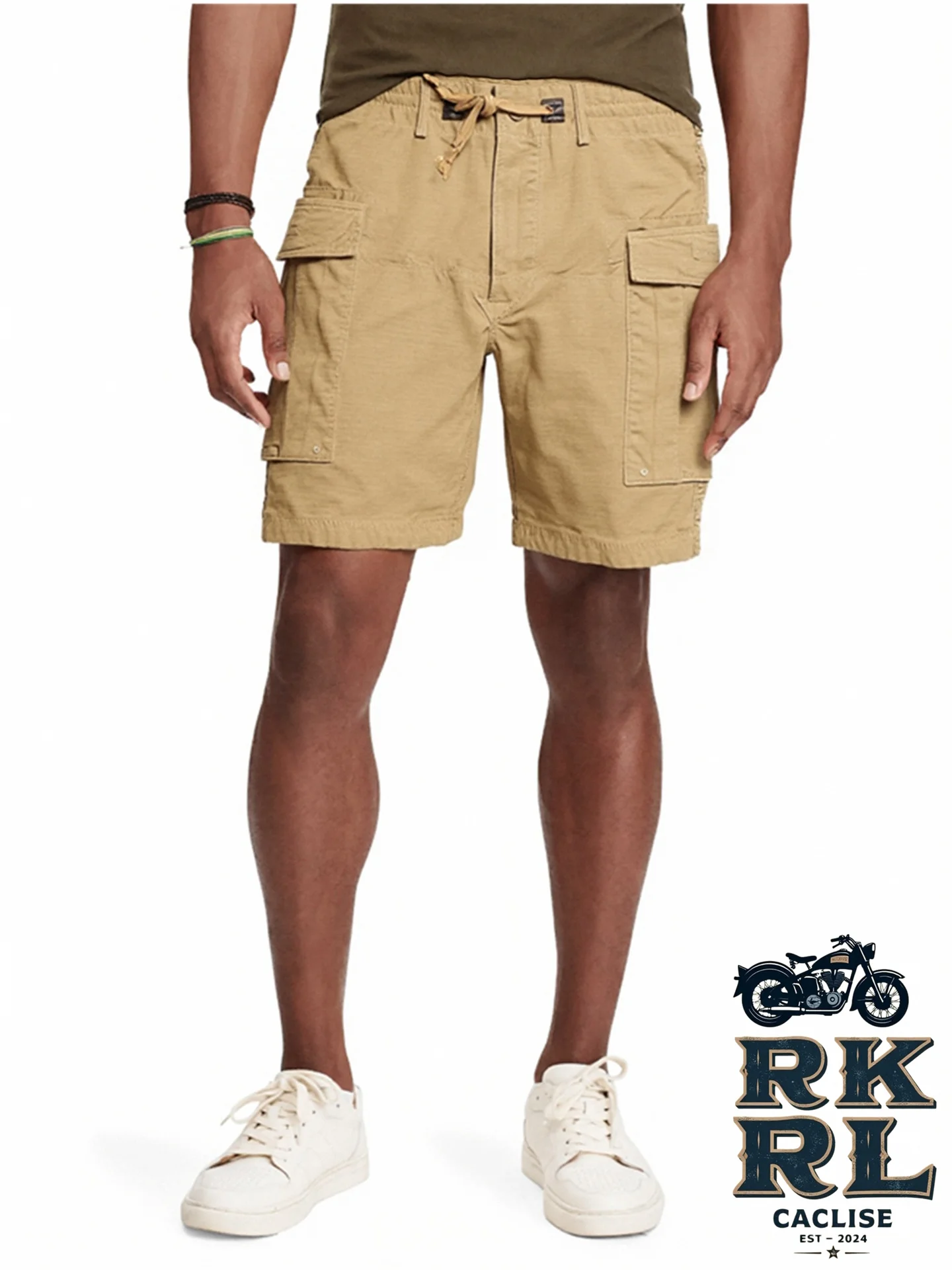 

Khaki Workwear orts Casual Pants Men's Full Cotton Plaid Weathered American Ame a RKRL Straight Leg Work Trousers