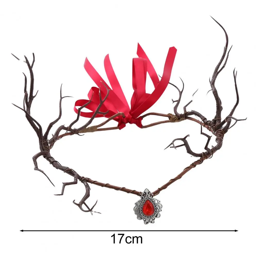 Exotic Flower Headband Woodland Floral Crown Headband for Women Girls Fairy Flower Circlet Cosplay Halloween Wedding Photo Props