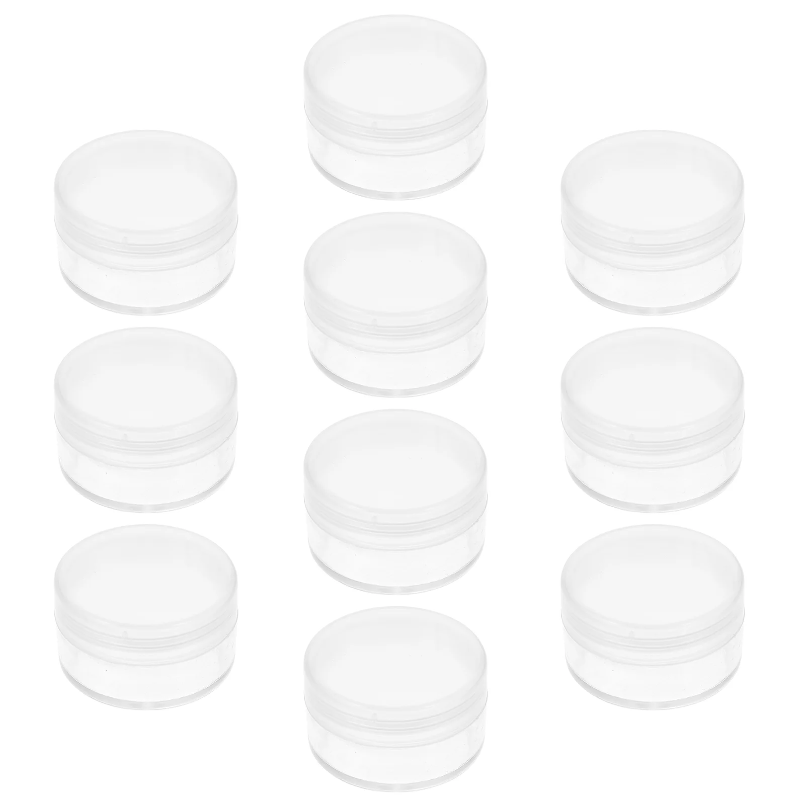 10 Pcs Watch Parts Box Pill Storage Clock Repair Tool Case Seal with Lid Plastic Earrings Organizing