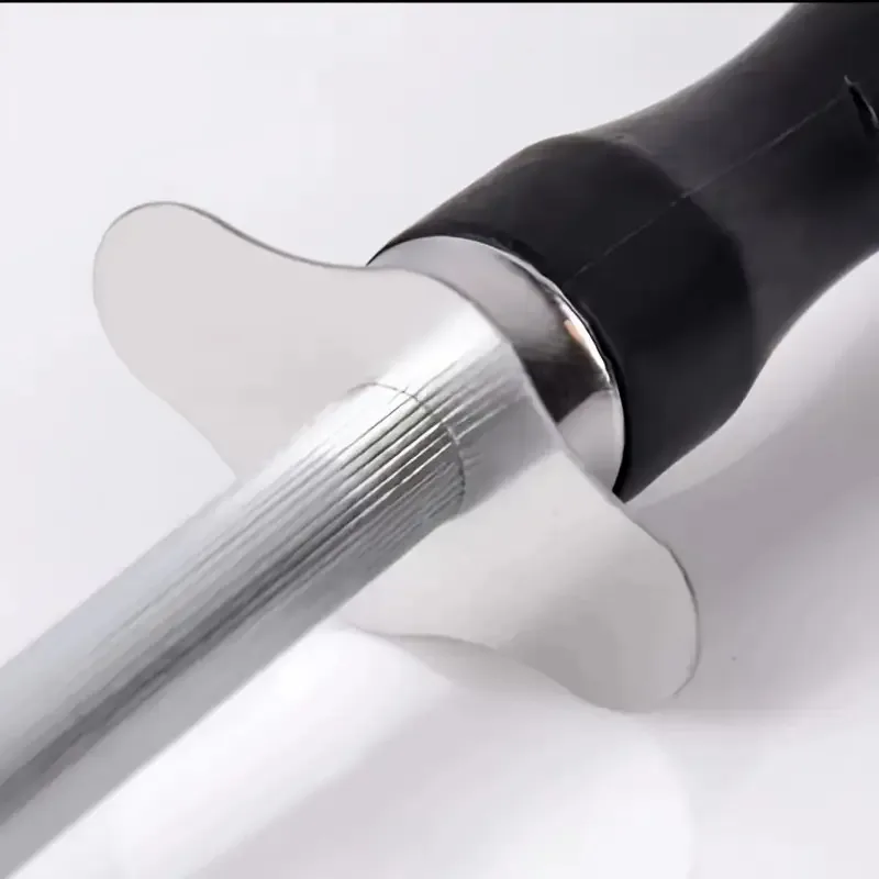 1PC Spitzer Stange Carbon Stahl Messer Langlebig Einfach zu verwenden mit Nicht-Slip Griff Schärfen Klinge Stange messer Küche Werkzeuge – Detail 7