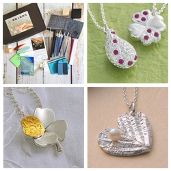 Sterling Silver Clay Jewelry Making Materials DIY Handmade Manufacture Creative Modeling Pure Silver Ring Pendant Material Kit