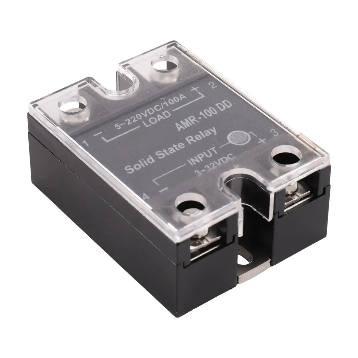DC to DC Solid State Relay 12V 24V DC Input 200VDC Load Voltage Regulator Tramsformer Power Protection 100A SSR