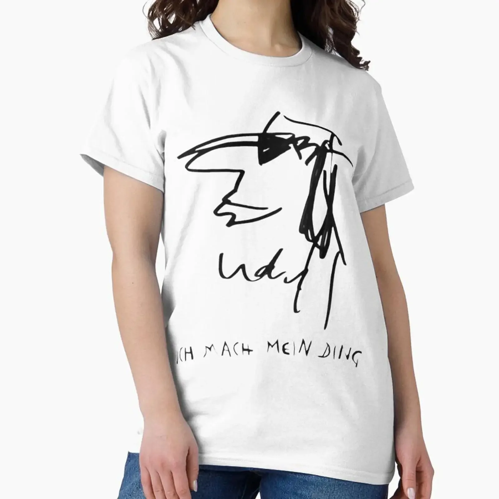 ICH MACHE MEIN DING designed and sold by MKShopZurich vintage Washed Unisex Top For Everyday Wear Breathable Comfortable
