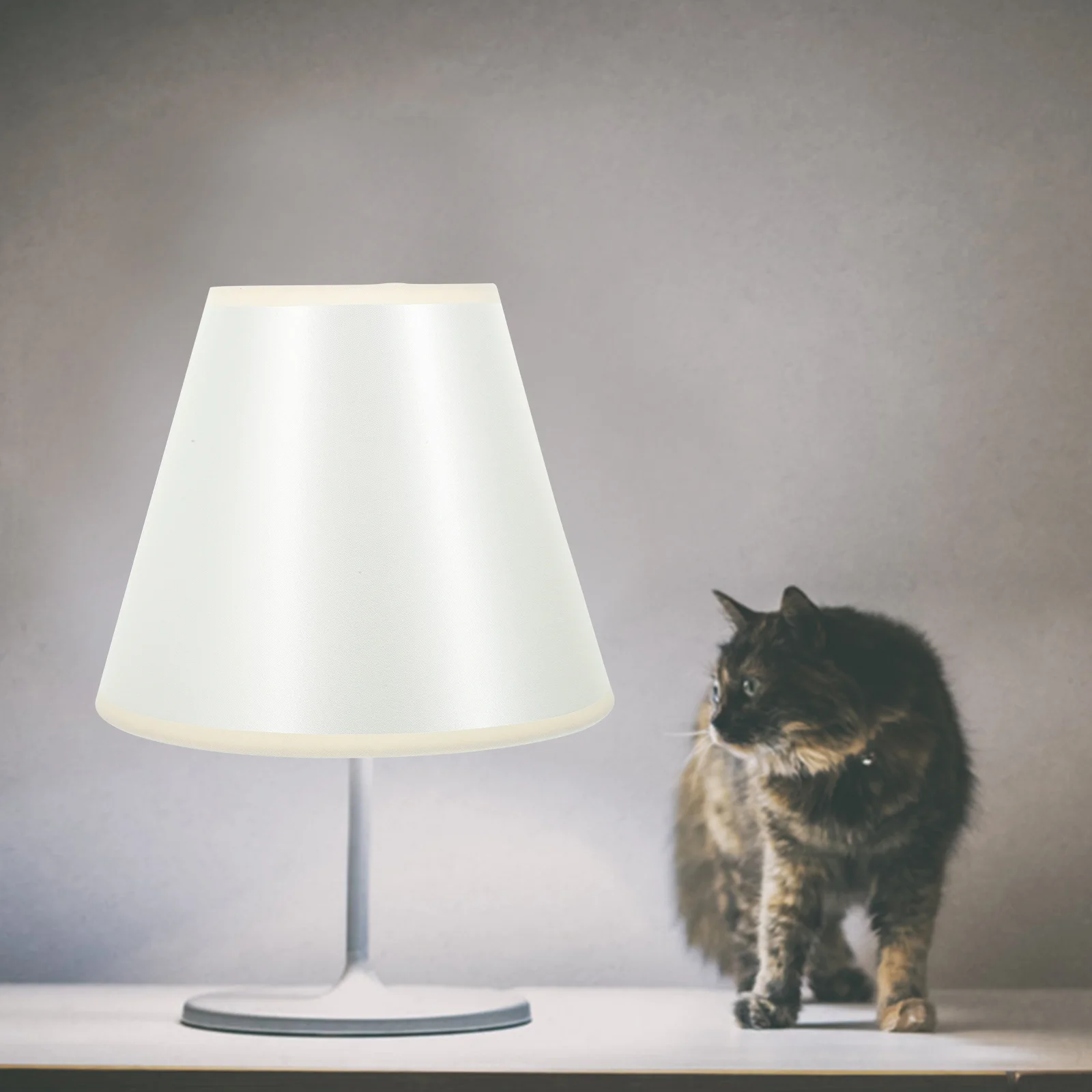 

Cloth Lampshade E27/E14 Base Retro Drum Shade For Bedroom Living Room Office Desk Wall Light Replacement Lamp Shades Small