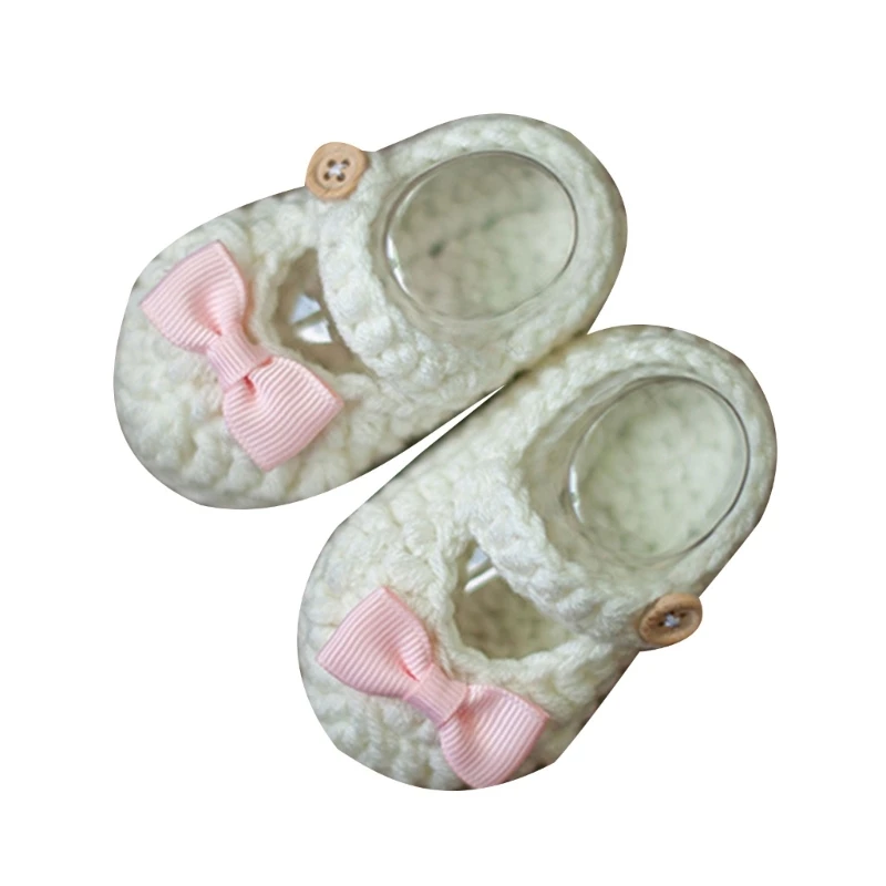 Newborn Photography Props Boys Girls Slippers Handmade Crochet Small Shoes