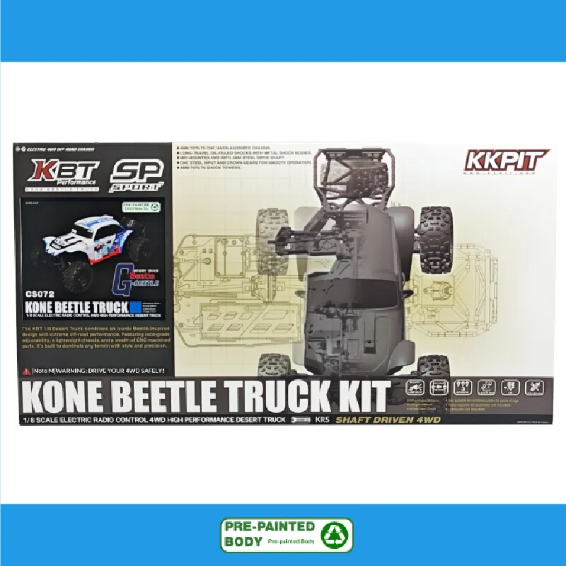 New Kkpit Kbt Sp 2025 Beetle G-Beetle 360mm Wheelbase Remote Control Electric 1/8 Desert Truck Toys Gifts Rc Cars