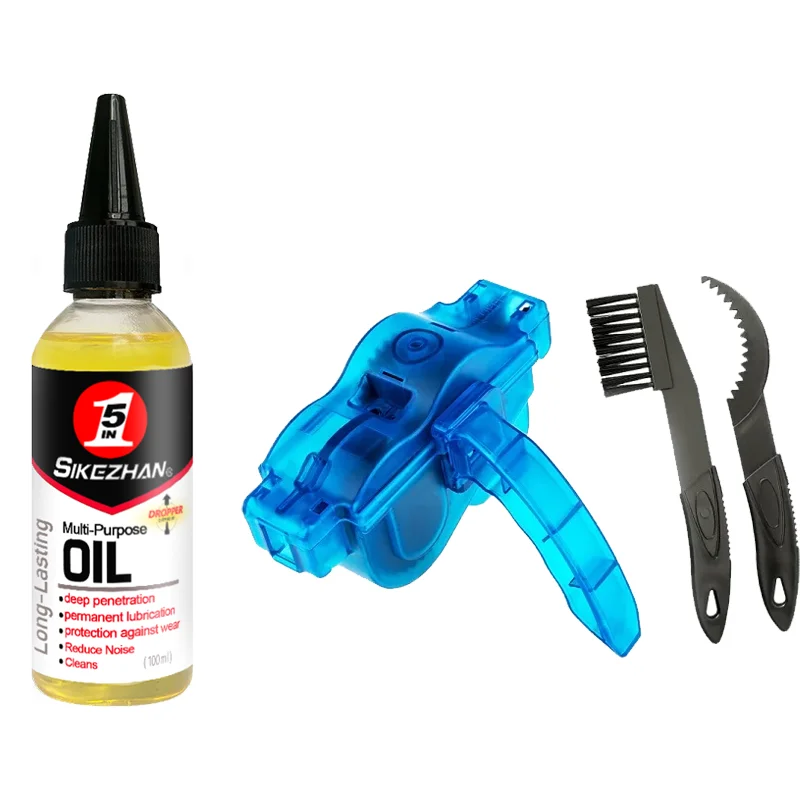 AliExpress NONE Bike Chain Cleaner and Lubrication Kit Portable Scrubber Wash Tool for Cycling Maintenance Bicycle Chain Maintenance
