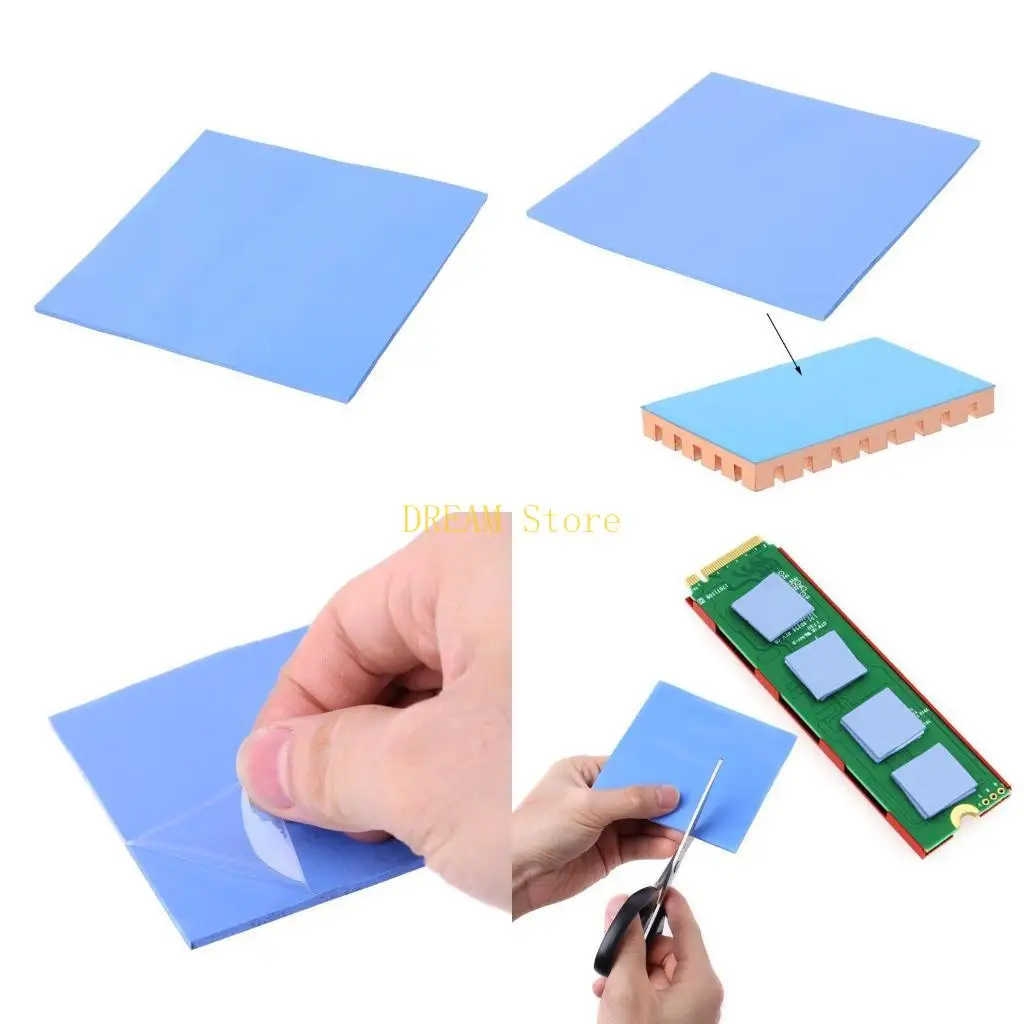 

Thermal Pad 100x100x3mm Thermal Conductivity Non Conductive Heat Resistance best sale