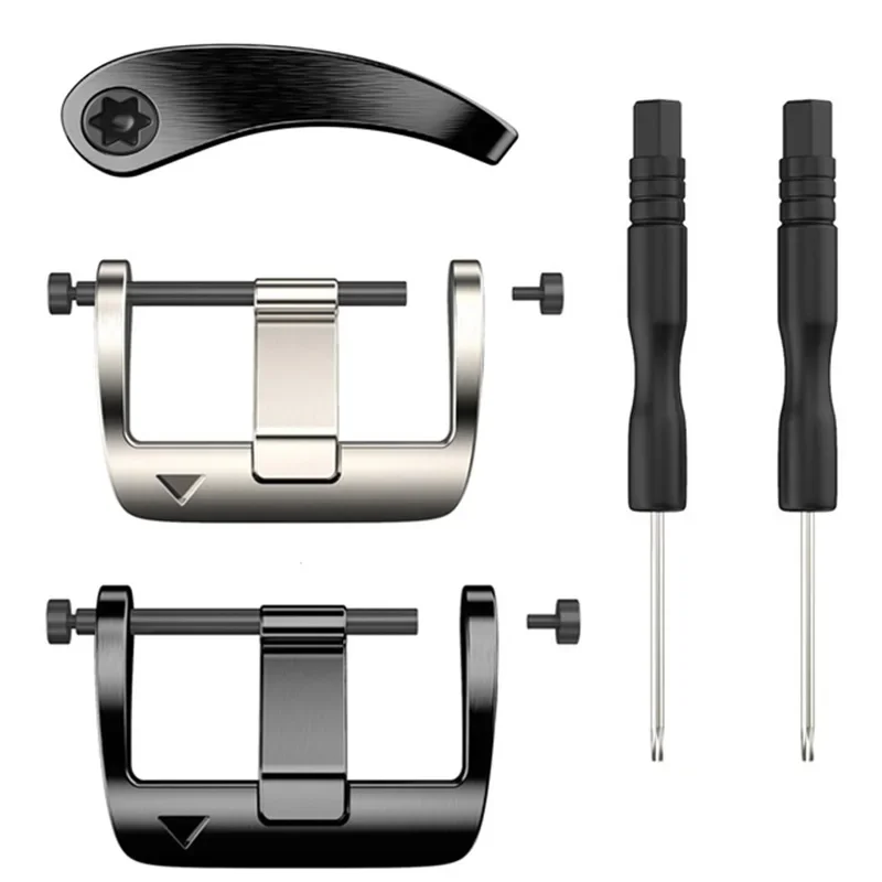 Conector de hebilla de acero inoxidable de 22 y 26mm para reloj Garmin Fenix7X 6X Fenix7 6 Fenix 5X 5 3 3HR, hebilla de tornillo de ajuste rápido de fácil ajuste