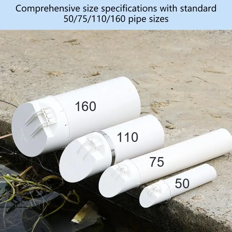 

Крышка для дренажной трубы из ПВХ с автоматическим клапаном обратного хода, предотвращающая обратный поток и запахи