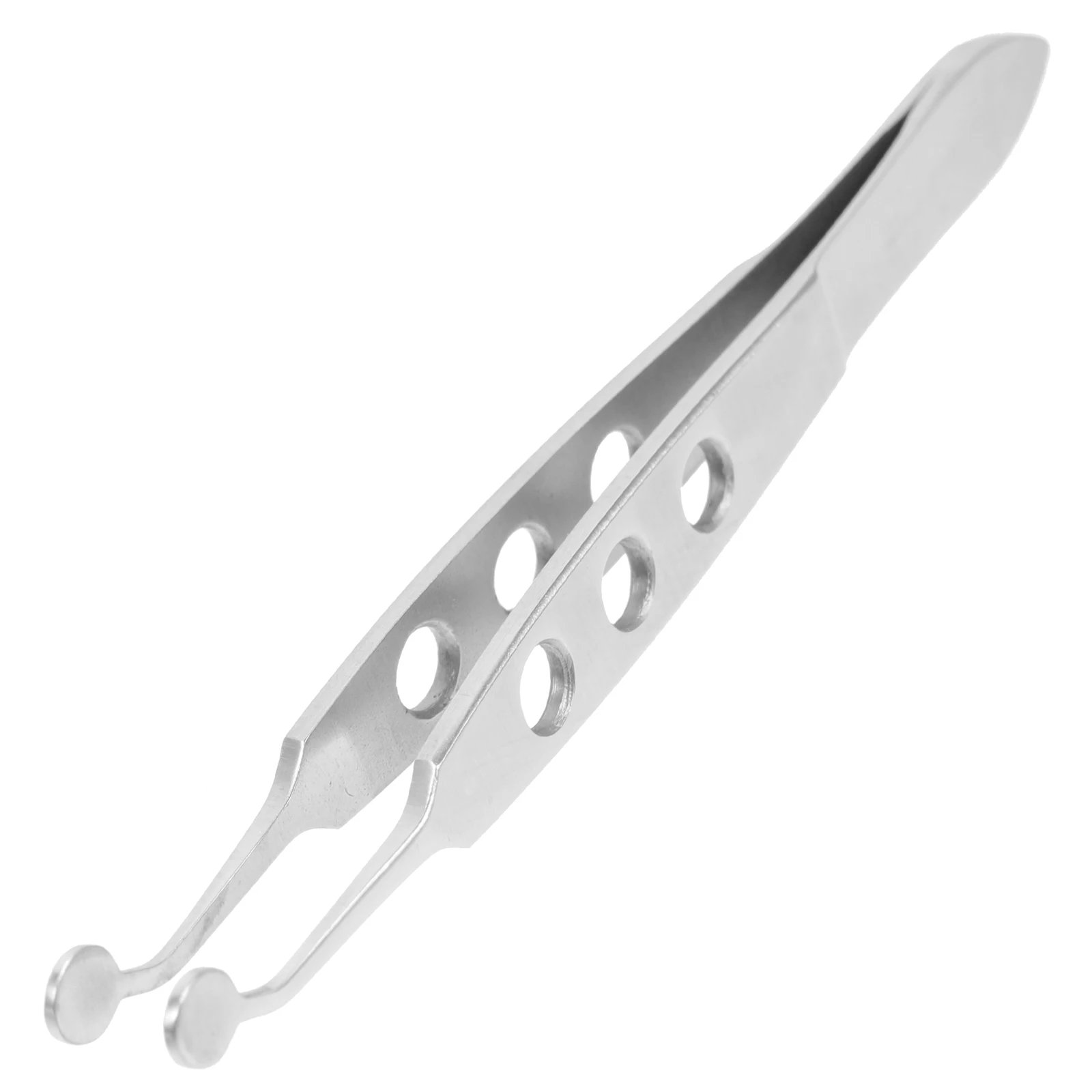 

Eyelid Massage Tweezers 6x6 Round Tip Stainless Steel Meibomian Gland Expressor Eyelash Tool For Compression Anti Rust Non Slip
