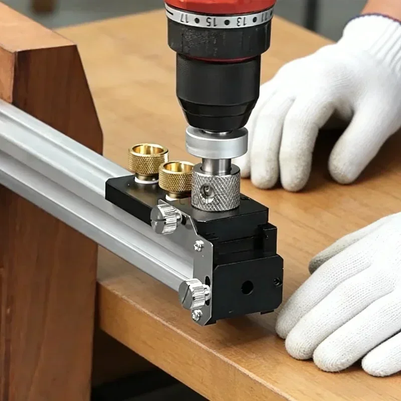 Jig Premium Aluminum Profile Drilling Positioner Vertical Punching Jig for 20/30/40 Series Aluminum Profile Perforated Hole