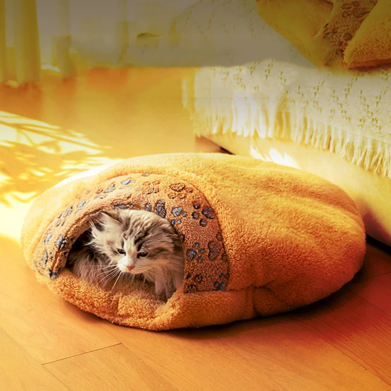 

slippers-Shaped Cute Washable Cat Bed Soft Cushion Small Dog Tent Mat Puppy Basket Pet House for Cats And Dogs