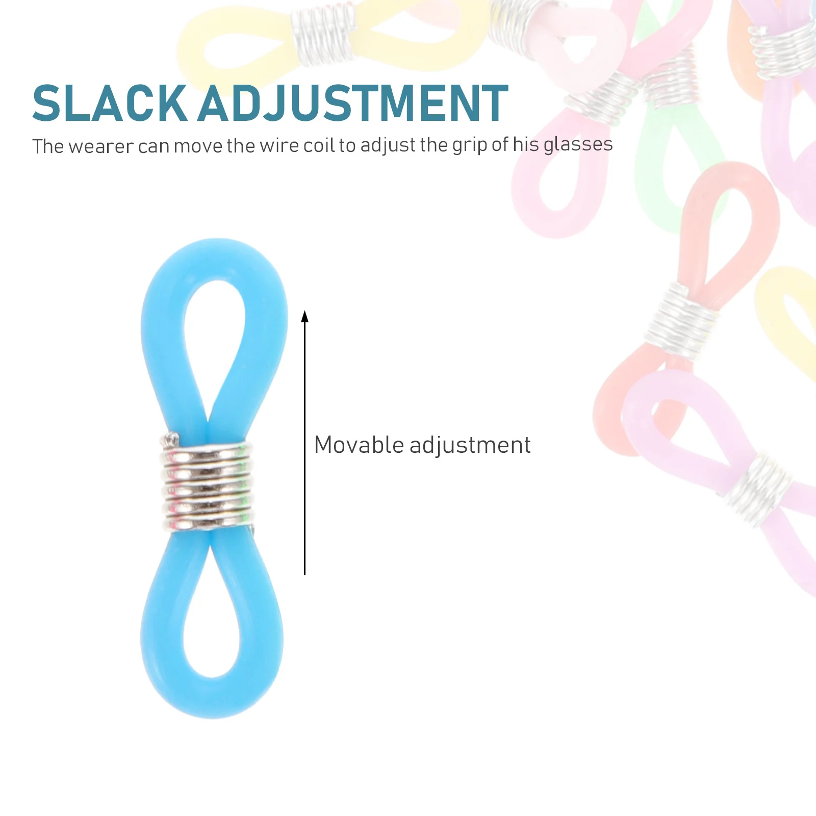 50 قطعة حلقات مضادة للانزلاق سيليكون النظارات المستديرة كم حامل صالح ل جسر الأنف الصغيرة معبد دائري نصائح في الهواء الطلق ارتداء اليومي