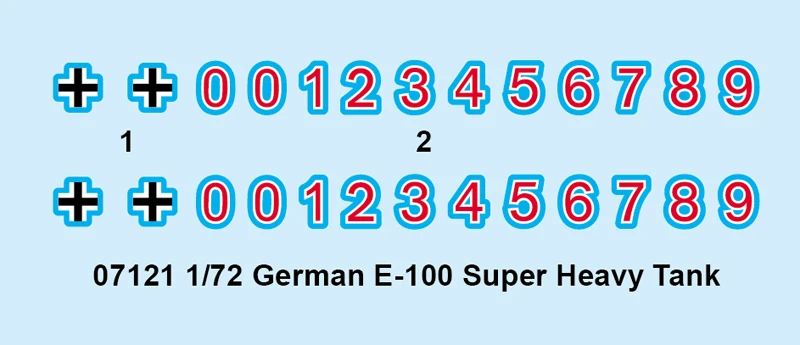 Trumpeter 07121 1/72 Scale German E100 E-100 Super Heavy Tank Assembly Plastic Military Toy Model Building Kit