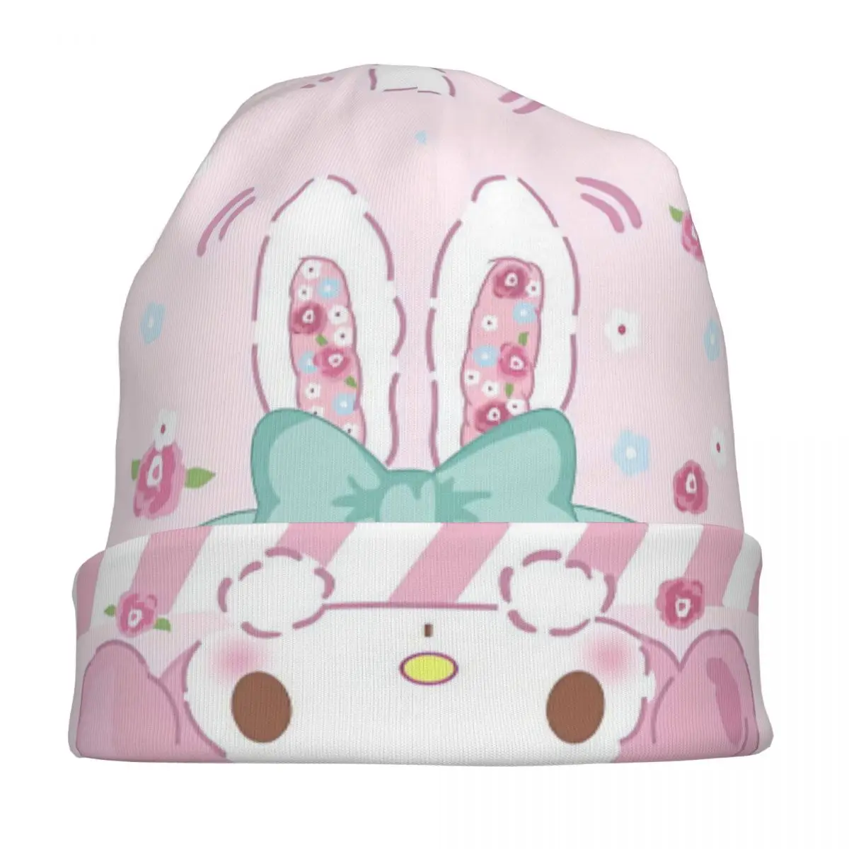 マイメロディかわいいハローキティボンネット帽子ヒップホップアウトドアスカリービーニー帽子男性女性用春ヘッドラップキャップ