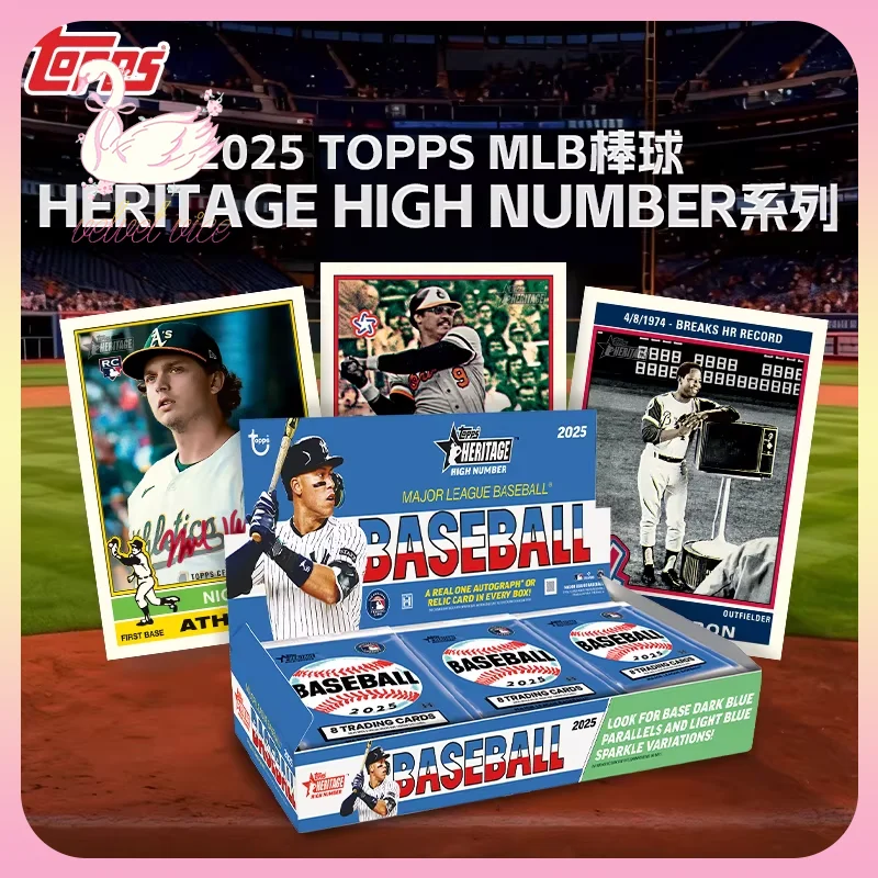 

Оригинальный топпер 2025, бейсбольное наследие, серия High Number, коллекционная слепая коробка, коллекция бейсбольных карт со звездой, игрушка, подарок на день рождения