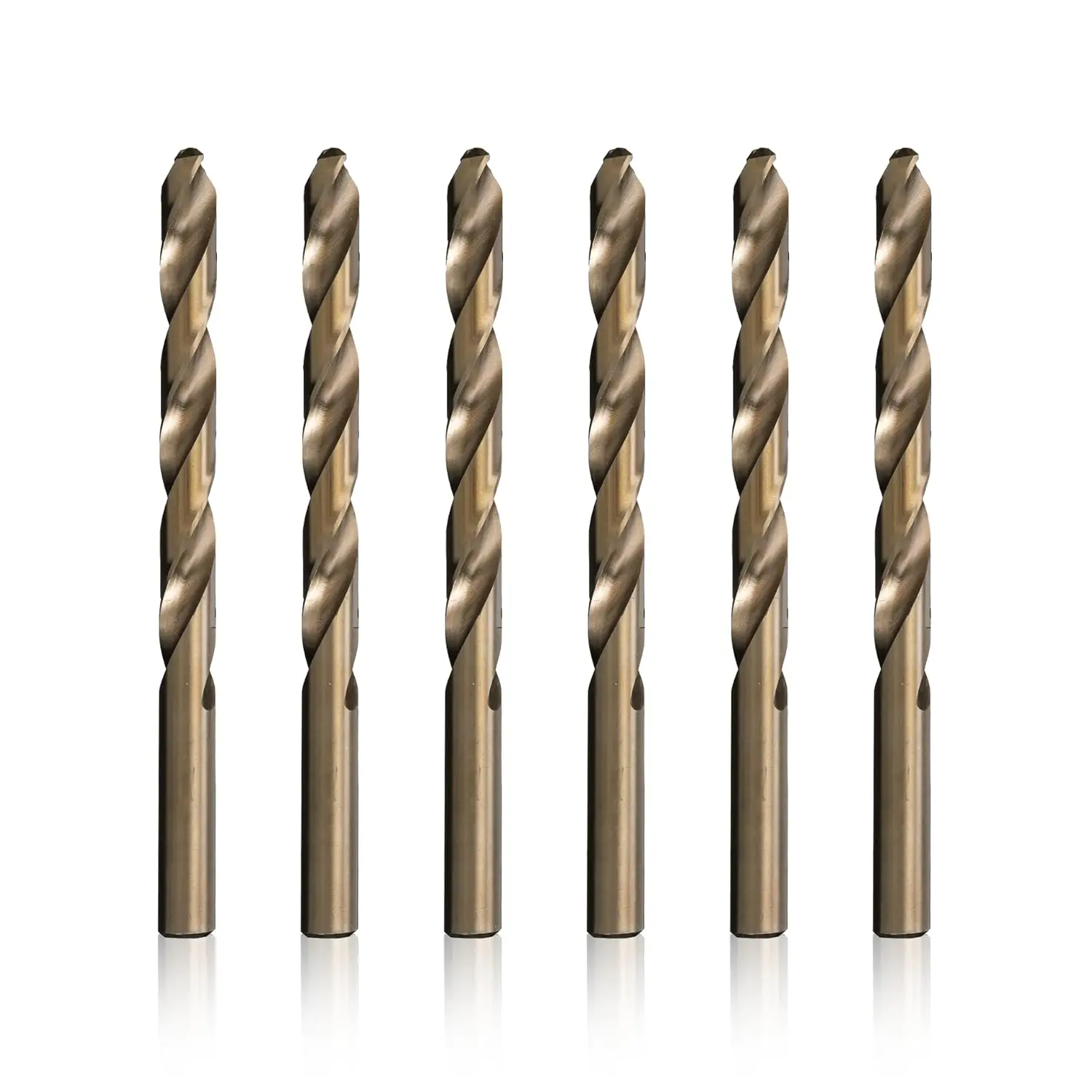 

3/8" Cobalt Drill Bit Pack of 6, DWDCO Series for High-Speed Drilling in Metal and Wood
