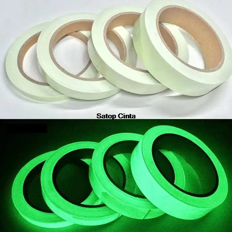 5M Green Luminous Safety Warning Strip Glow In The Dark Tape Self-Adhesive Stickers For Stage Stair Steps Home Marking Exit Sign