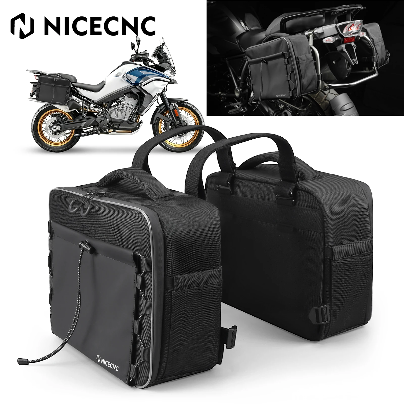 

30-литровые мотоциклетные сумки для BMW R1250GS, R1200GS Adventure, Yamaha Tenere 700, KTM 790, 890 Adventure R, Honda CRF1100L Africa Twin
