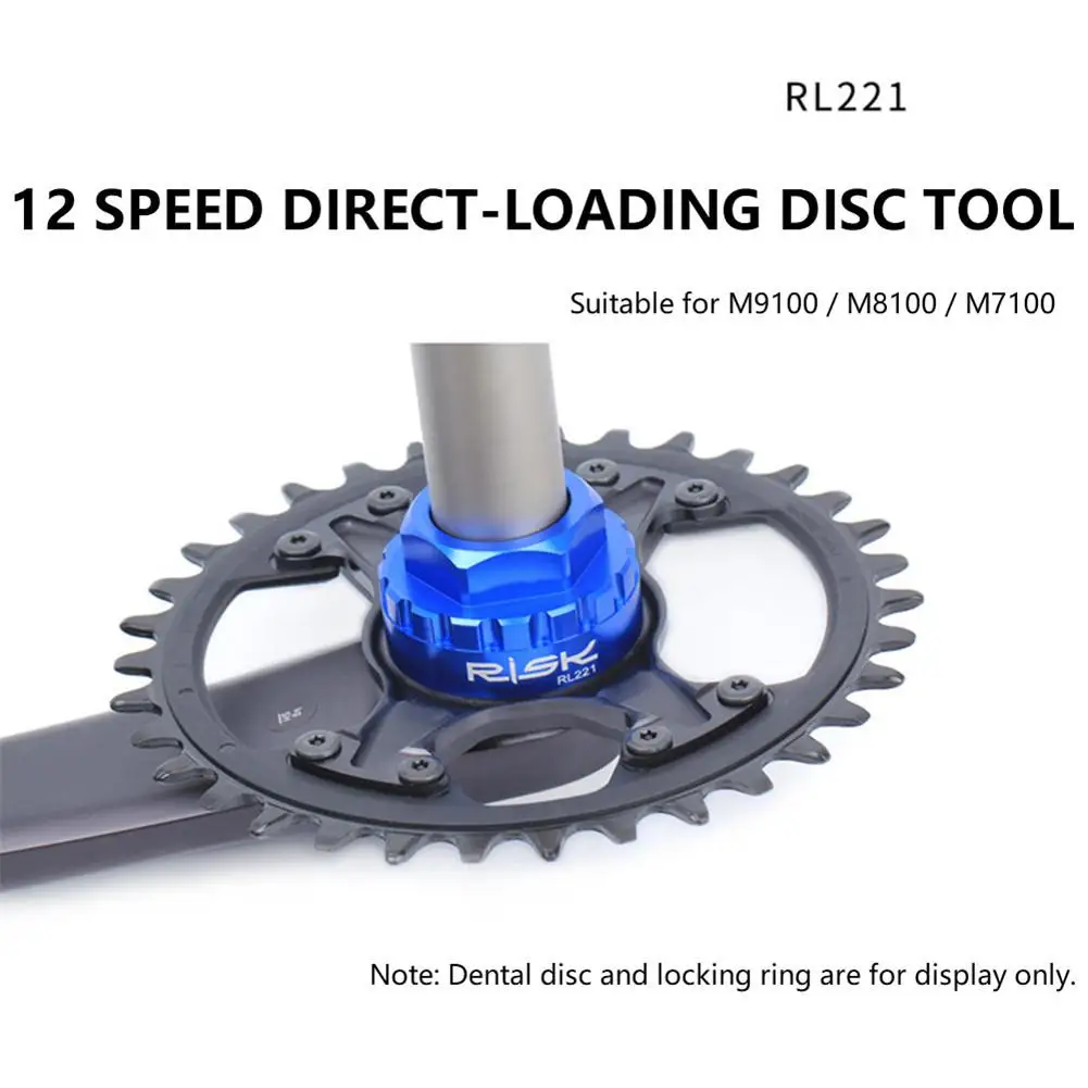 12 Speed Chainrings Tool Aluminum Alloy CNC Direct Mount Repair Tool For Shimano M7100/m8100/m9100 Slx Crankset 46x26mm