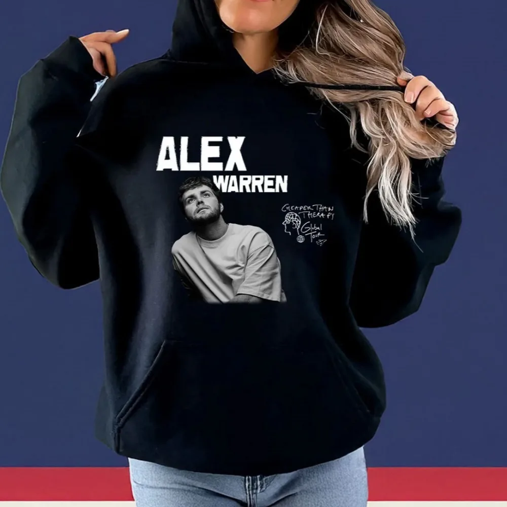 سترة Alex Warren بغطاء للرأس 2025 Vintage Merch للرجال والنساء بلوفر رياضي هيب هوب
