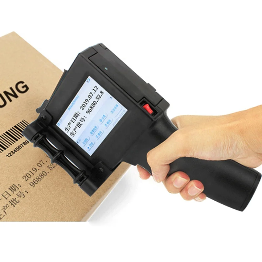 

Portable handheld inkjet printer date printing batch code plastic steel glass carton wood 3-12.7mm